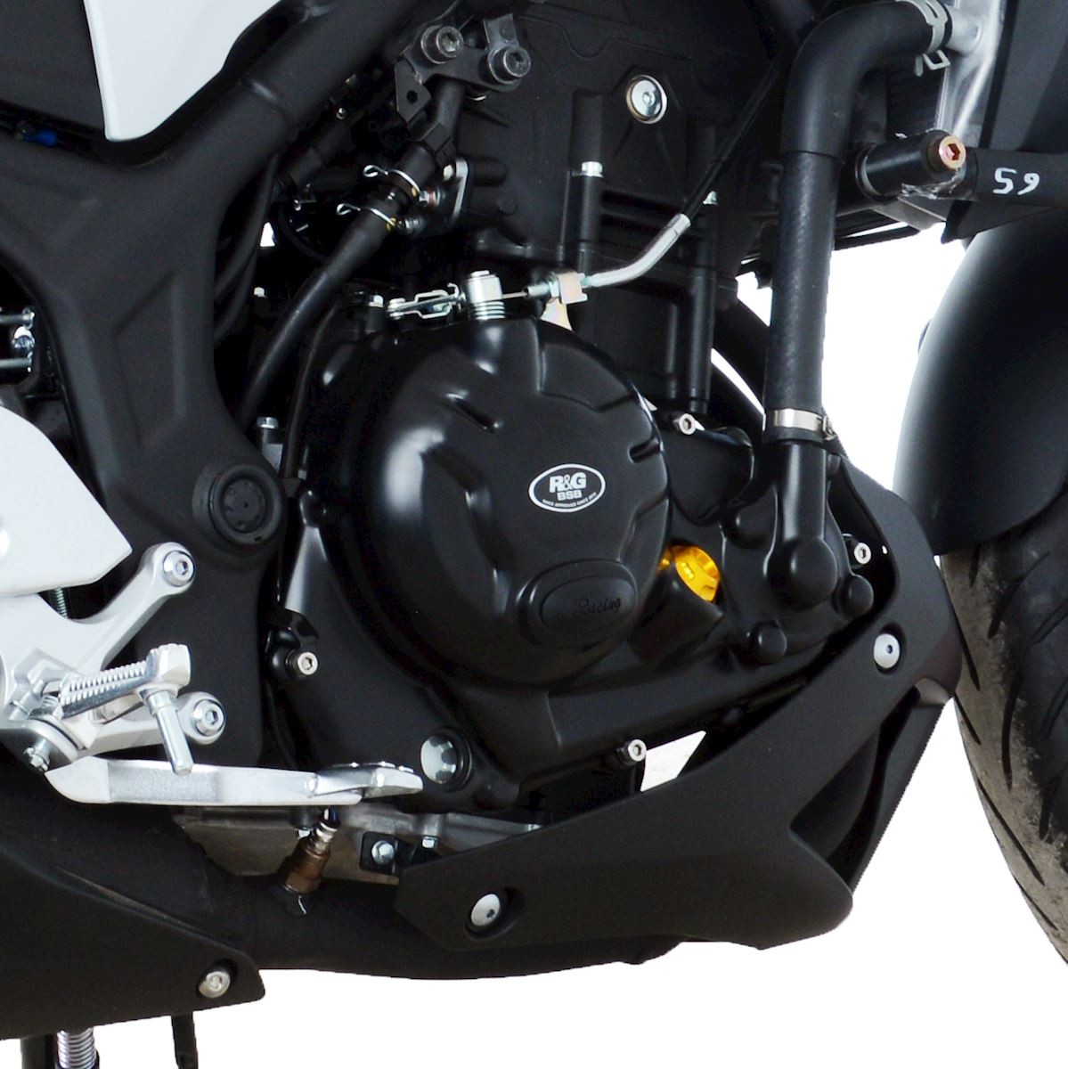 Motorblokk védő burkolat - VERSENY SZÉRIA - Yamaha YZF-R25 '14-, YZF-R3 '15-, MT-03 '16- & MT-25 '16- modellek (Jobb oldali)