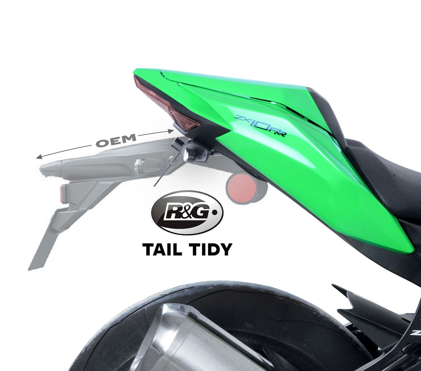 Rövid rendszámtábla tartó Kawasaki Ninja ZX-10R, ZX-10RR '21- - Image 3