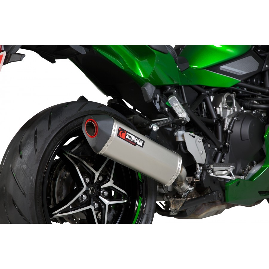 Scorpion kipufogó Kawasaki NINJA H2 SX SE '18-'20 (Serket Slip-on) - Image 3