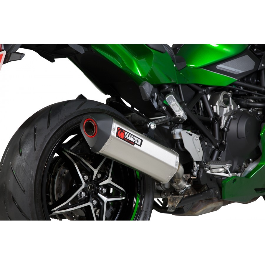 Scorpion kipufogó Kawasaki NINJA H2 SX SE '18-'20 (Serket Slip-on)